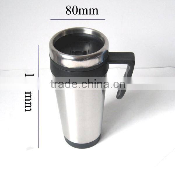 double wall stainless steel plastic tumbler with handle