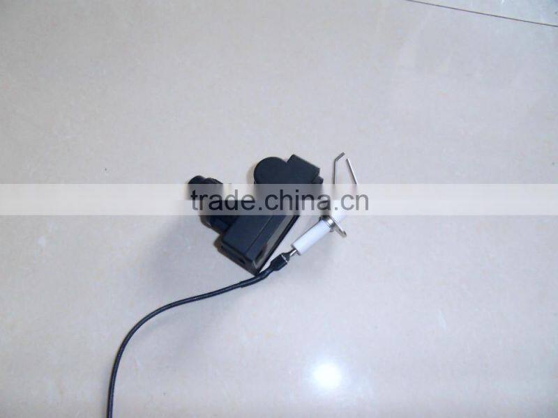 Battery push button pulse gas igniter set with sparking rod, battery gas lighter for heater/bbq/grill/oven/burner