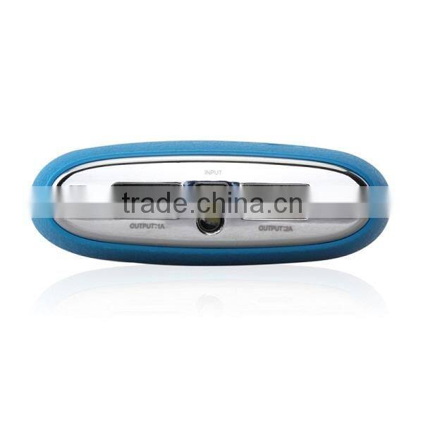 Guoguo led torch dual USB 7800mAh portable max mars power bank for mobile phones