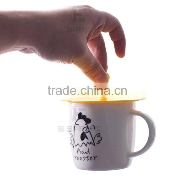 Creative candy-colored lids food grade silicone lid seal leak-proof lid multi-use non-toxic glass lid