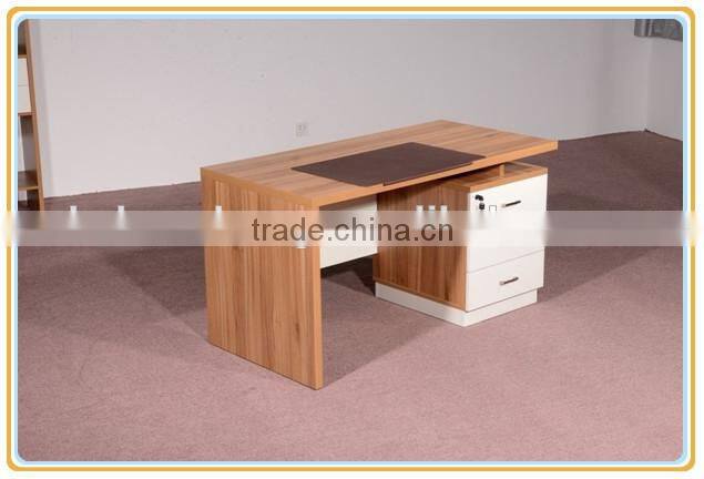 2014 HC-M011-A best-design new staff desk with fixed cabinet