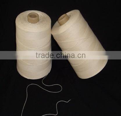 White Color 100% Cotton Thread 100% Cotton Yarn For Tea Bag