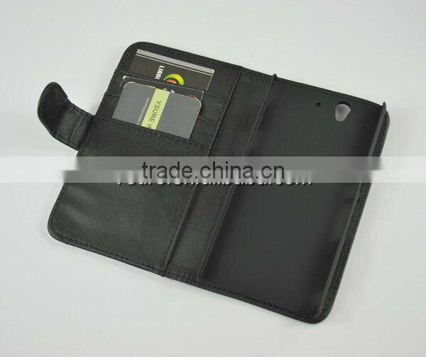 wallet leather case for sony xperia z ultra xl39h with card slots