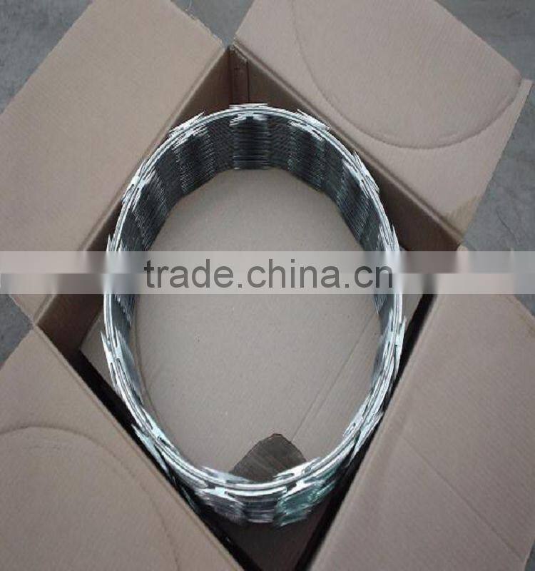 PVC coated razor barbed wire factory