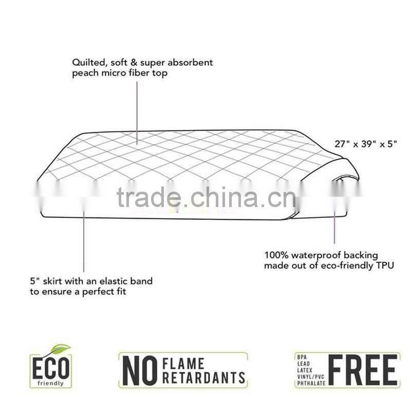 Qult Waterproof Bound Baby Pad Softtextile Baby Changing Mat