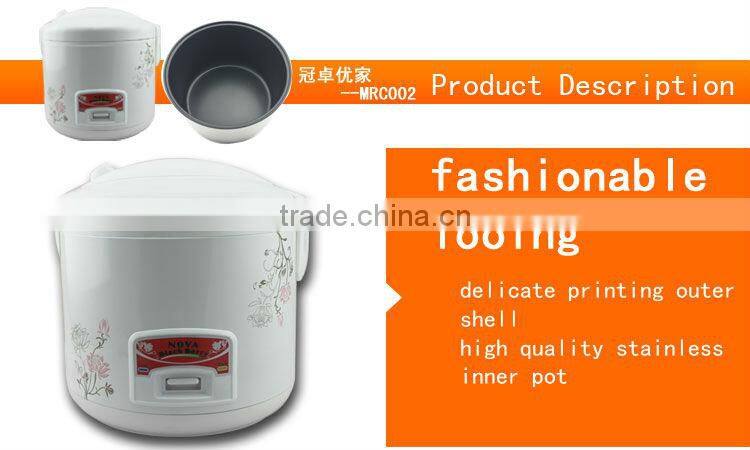 2016 cheap price hot sale cooking appliances rice cooker MRC002 white 1.8L rice cooker