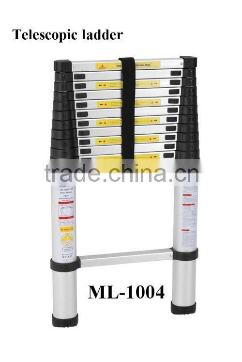 EN131-6 SGS Aluminium telescopic ladder with safty-lock
