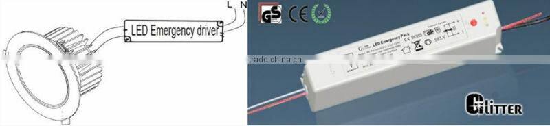 GS SAA Approval two-in-One Designed Rechargeable LED Emergency Pack , driver+pack 3 hour power supply for Emergency lighting