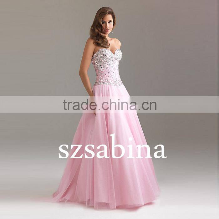 Wholesale Custom Made Sexy Sweetheart Blue Chiffon Crystals Homecoming Dress