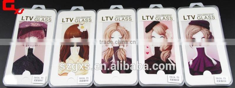 cartoon tempered glass screen protector for iphone front and back glass screen film