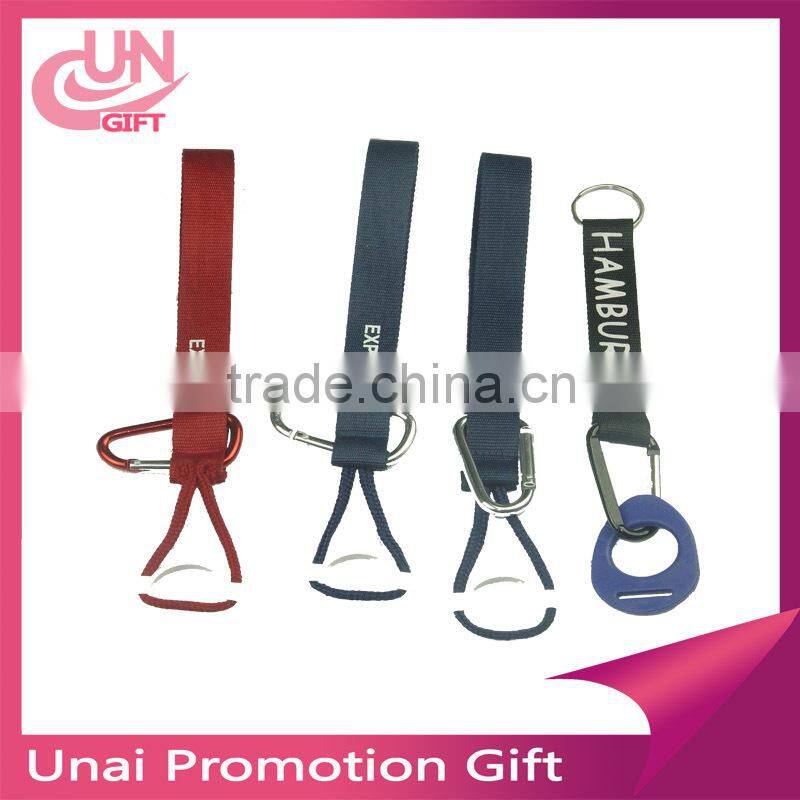 Custom fabric keychains with carabiner for wholesale