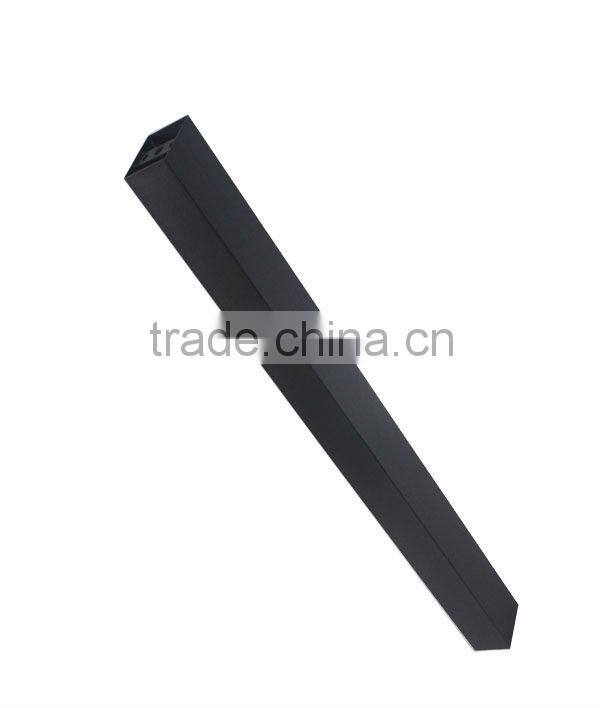 Texture Black Powder Steel Square Metal Table Legs