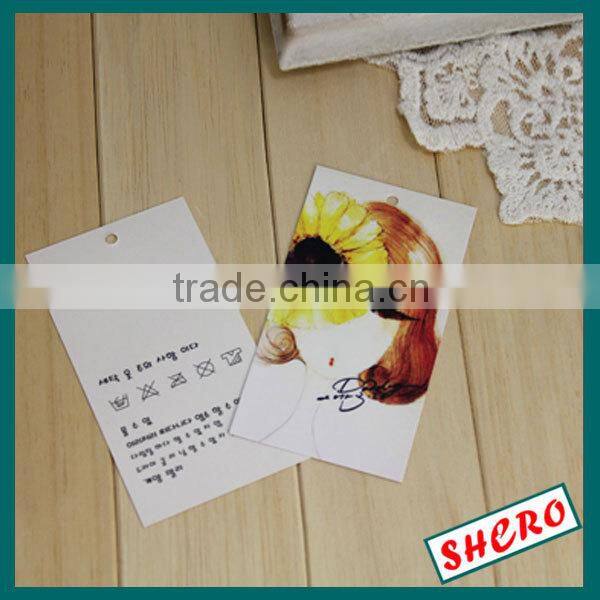 fashion custom paper hang tags for clothing