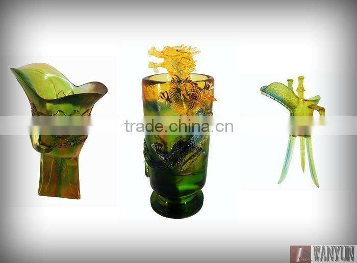 New Model Handcraft antique blue glass vases