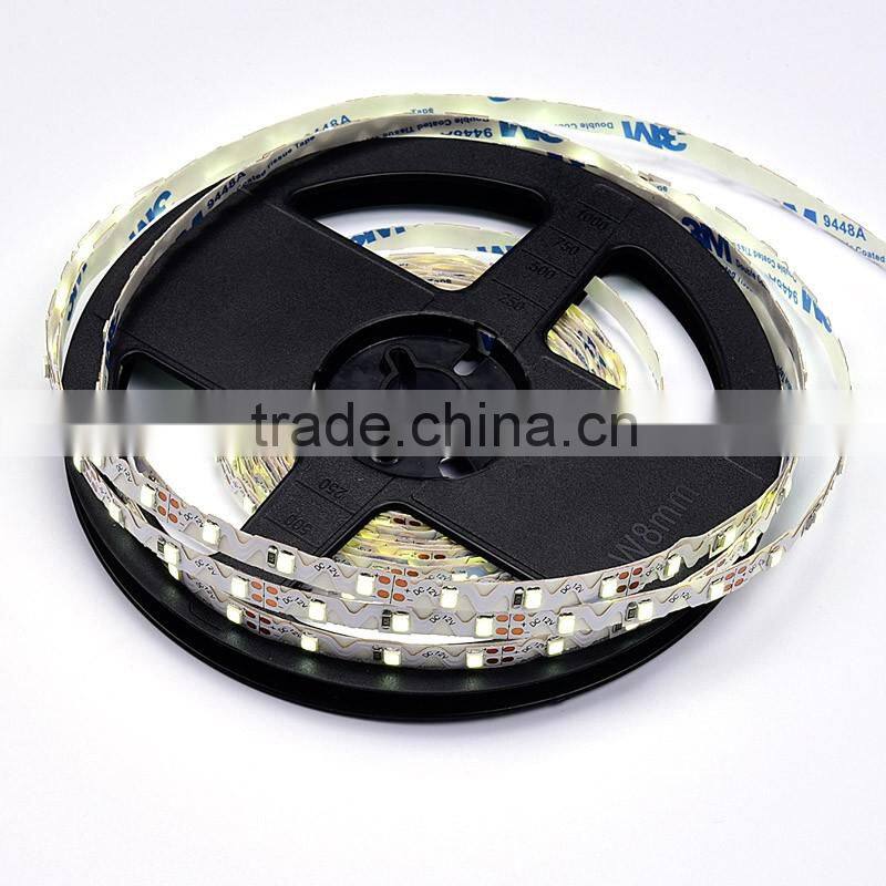 14.4w smd 2835 dual row 4mm wide led flexible strip