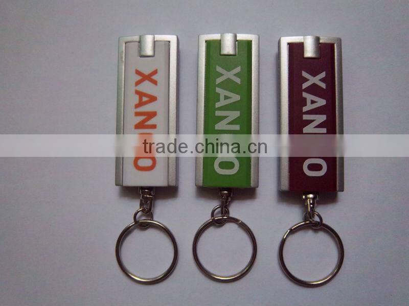 Hot sell factory direct supply promotional led light keychain