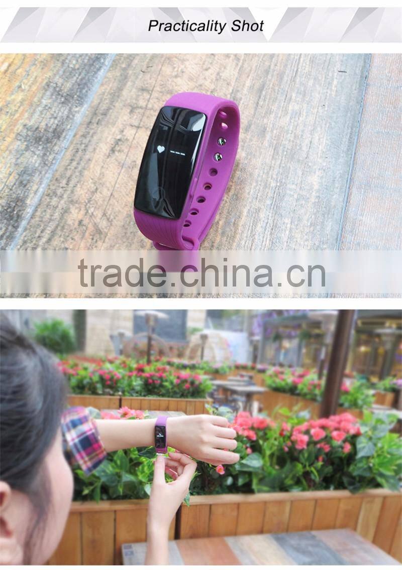 ID107 Bluetooth Smart Bracelet smart band Heart Rate Monitor Wristband Fitness Tracker remote camera for Android iOS