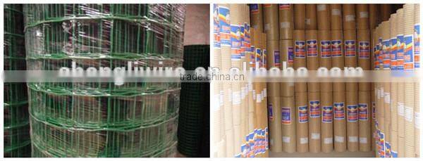 green pvc coated welded wire mesh fence