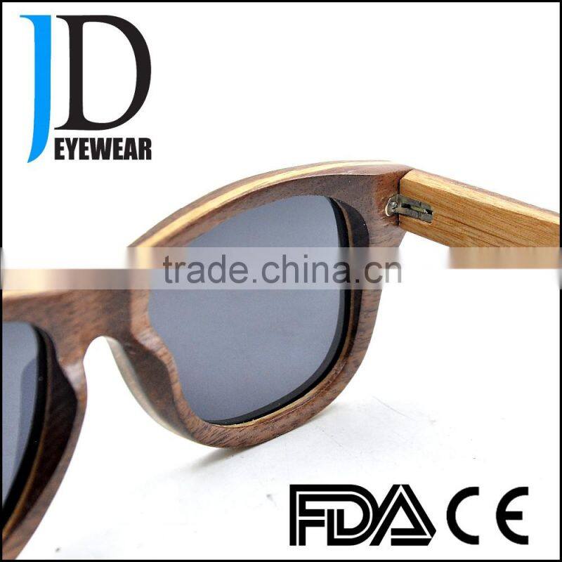 Discount 400 uv protect cool summer products layered Wooden sunglasses