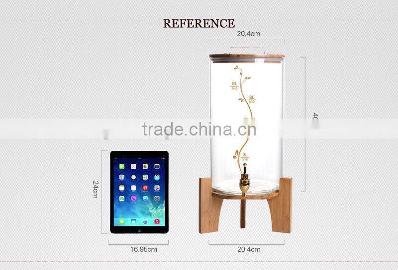 top quality 10L large capacity home-brewed juice jar with tap N6445