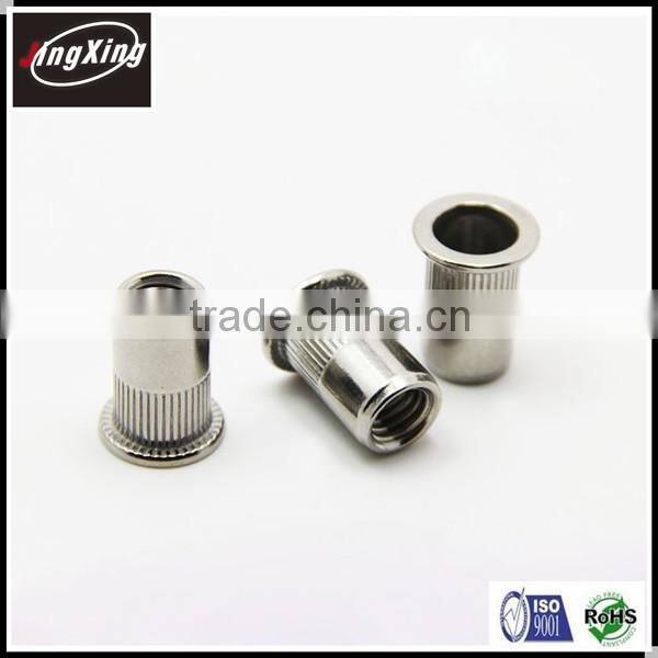 good quality M3-M12,1/4-20,3/8-16 stainless steel flat head rivet nut