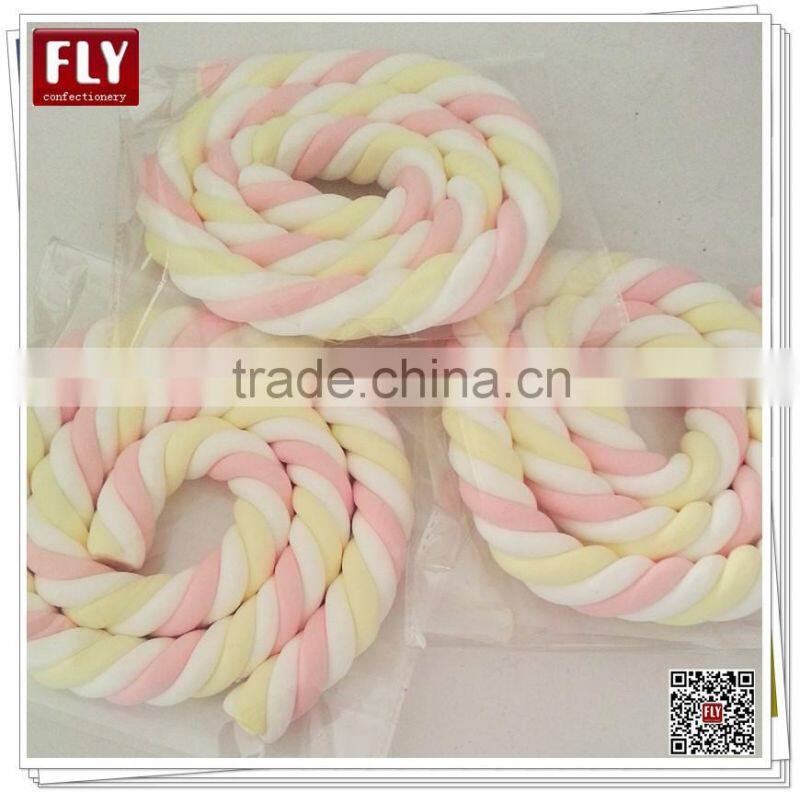 70g long twisted marshmallow lollipop cotton candy