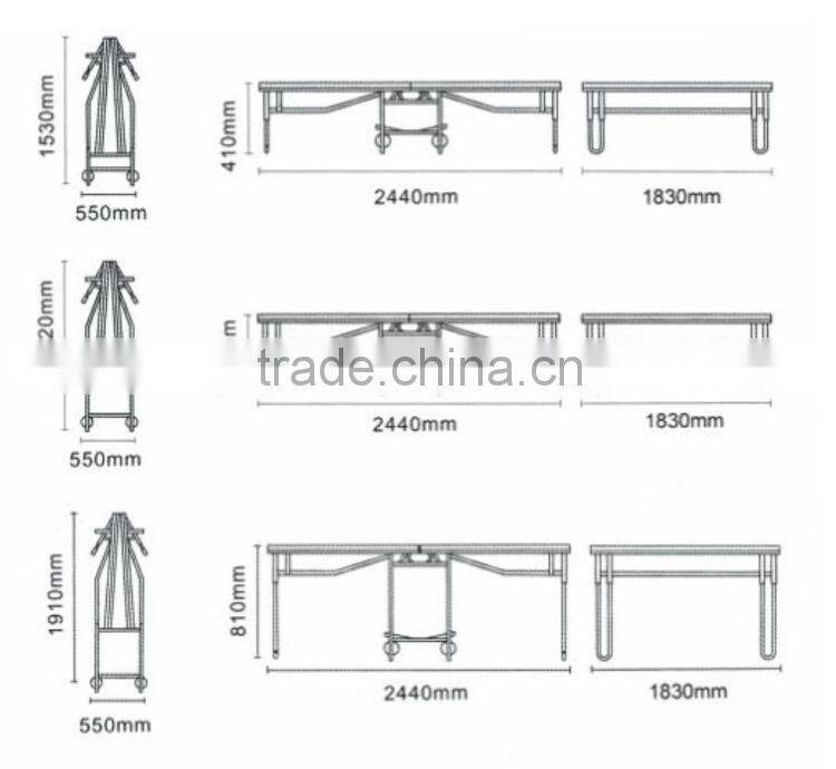 Folding wedding aluminum stage platform