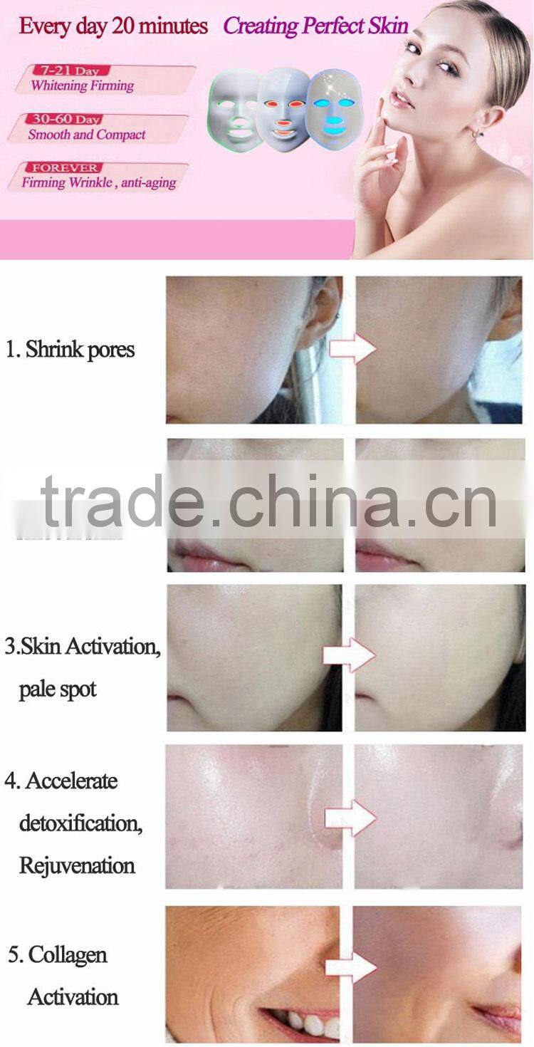 Home use skin care skin rejuvenation PDT led light therapy mask
