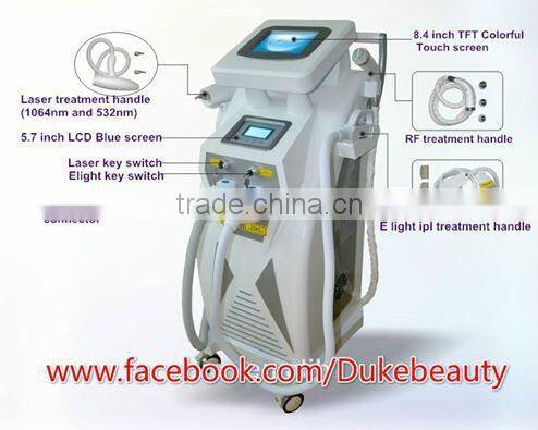 promotion! beauty clinics salon use rf+elight+nd yag laser ipl laser laser beauty machine