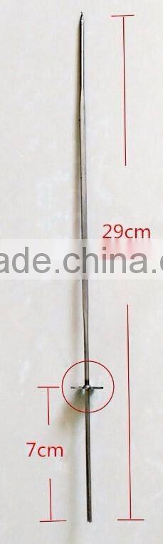 stainless steel skewers/BBQ skewers/charcoal BBQ skewers with gear