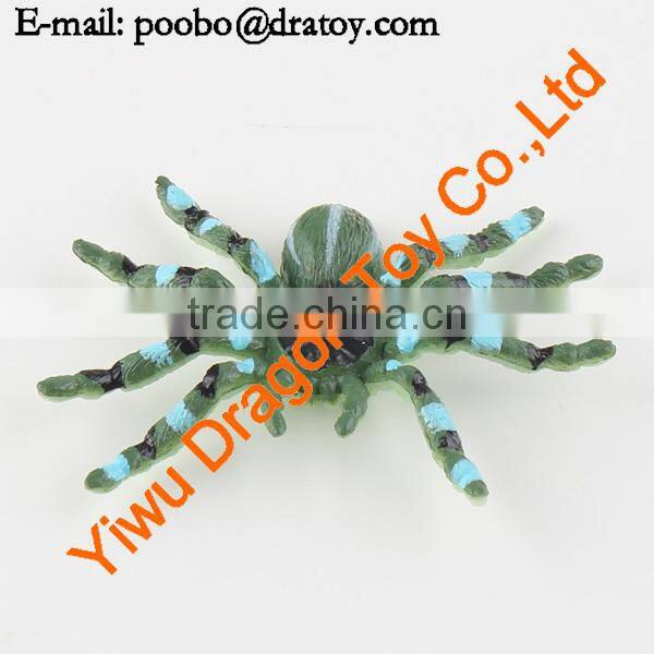 Hard toy plastic figurine spider statues