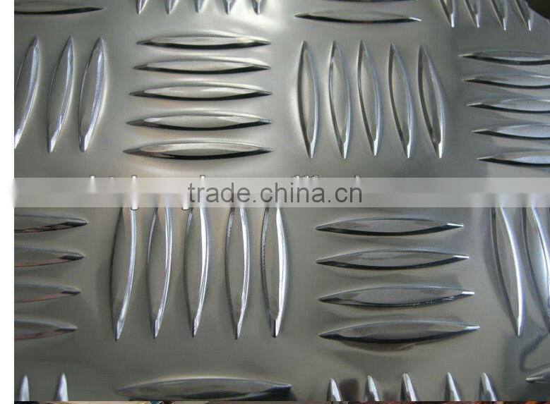 bright aluminum sheet five bar 5bar aluminum checkered sheet