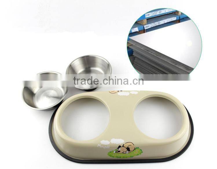 Pet Bowl Stainless Steel Puppy Cat Bowl Dog Food Water Feeding Dish Good Quality