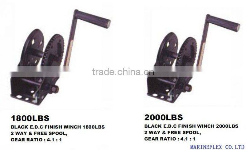 Black E.D.C Hand Winch