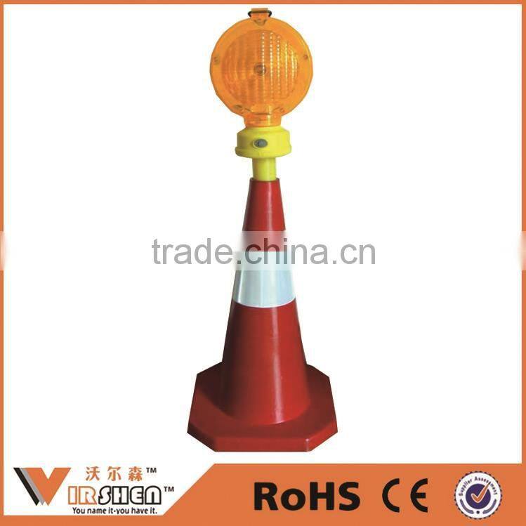 Traffic safety flashing yellow solar revolving warning light Construction vehicles solar power led warning light