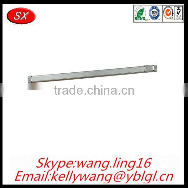 China customized Wardrobe Clothes Hanging Rail/aluminum clothes rod hanging wardrobe rail