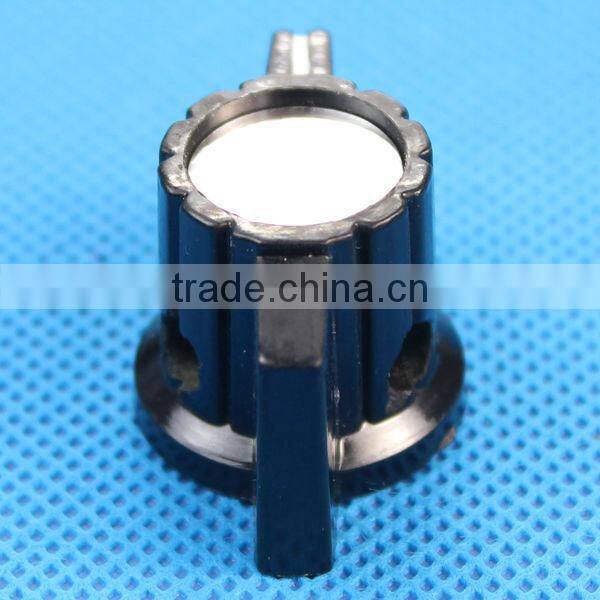 DAIER aluminum knurled car radio knobs