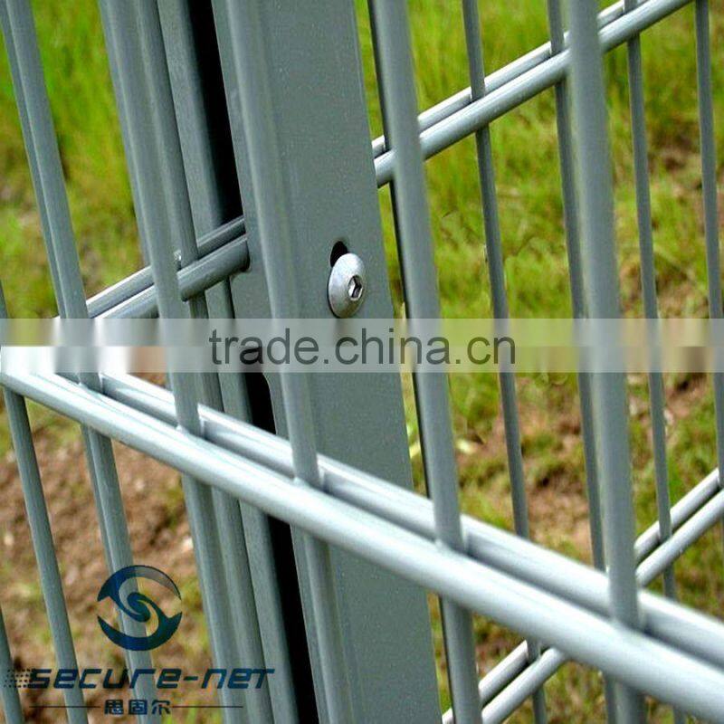 professional custom easily assembly double wire rod mesh fence/double bar fence/Welded Urban Double Wire Fence