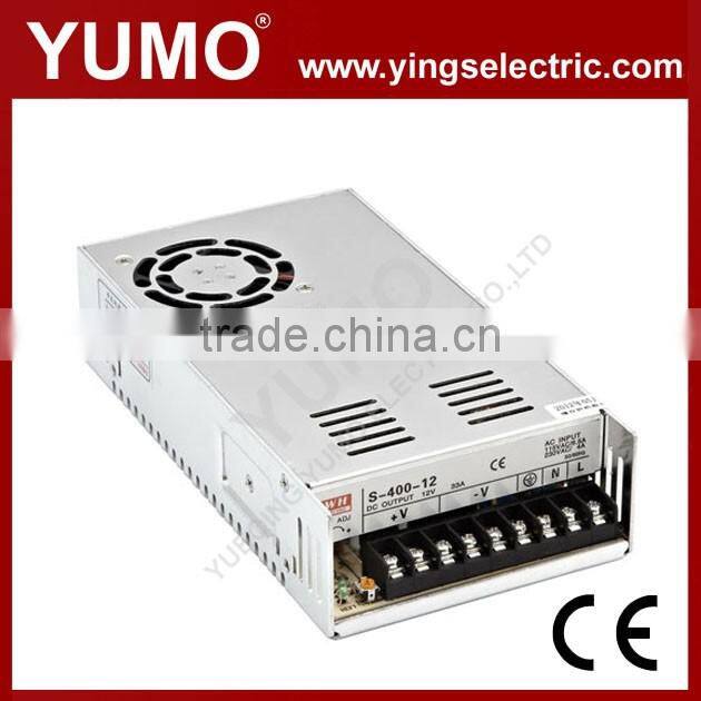 YUMO S-400 400W 5/12/48V Single output High efficiency power supply Switching Power Supply
