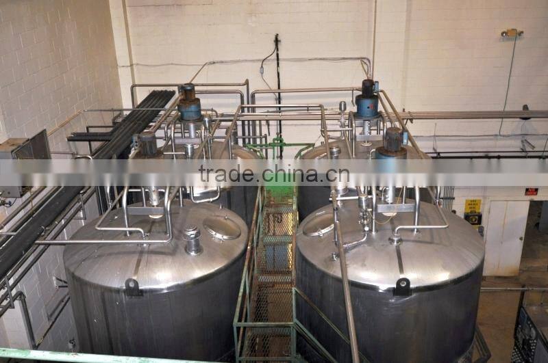Stainless steel beverage processing storage tank