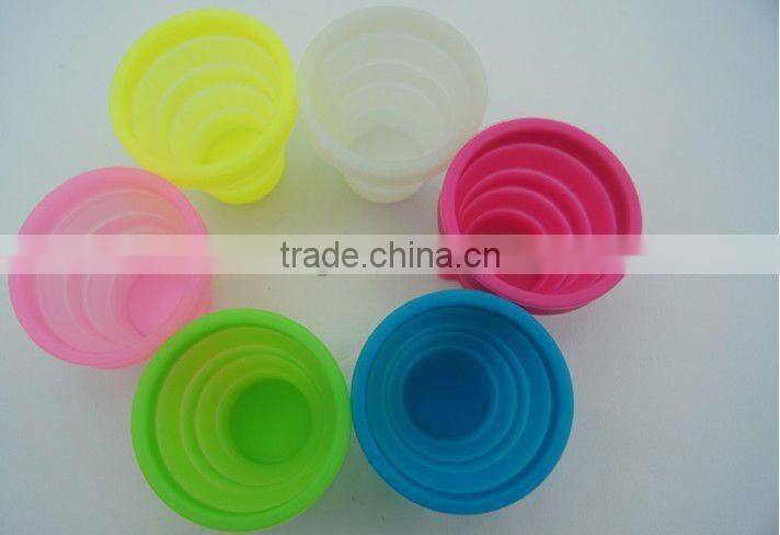 Hot! Heat Stable Silicone Collapsible Cup
