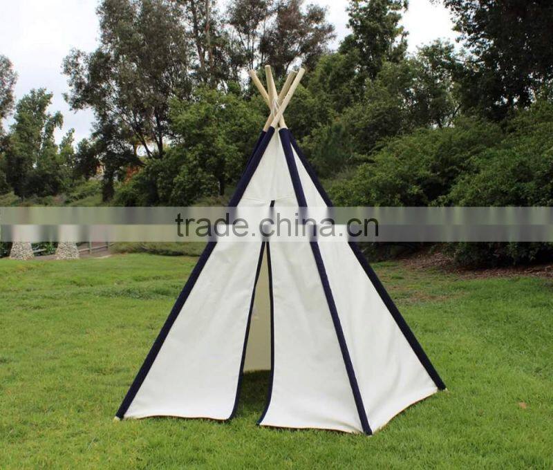 Promotional Kids Children play indoor room cotton canvas indian teepee tent