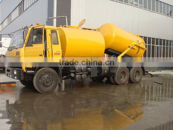 sewer suction with cleaning truck