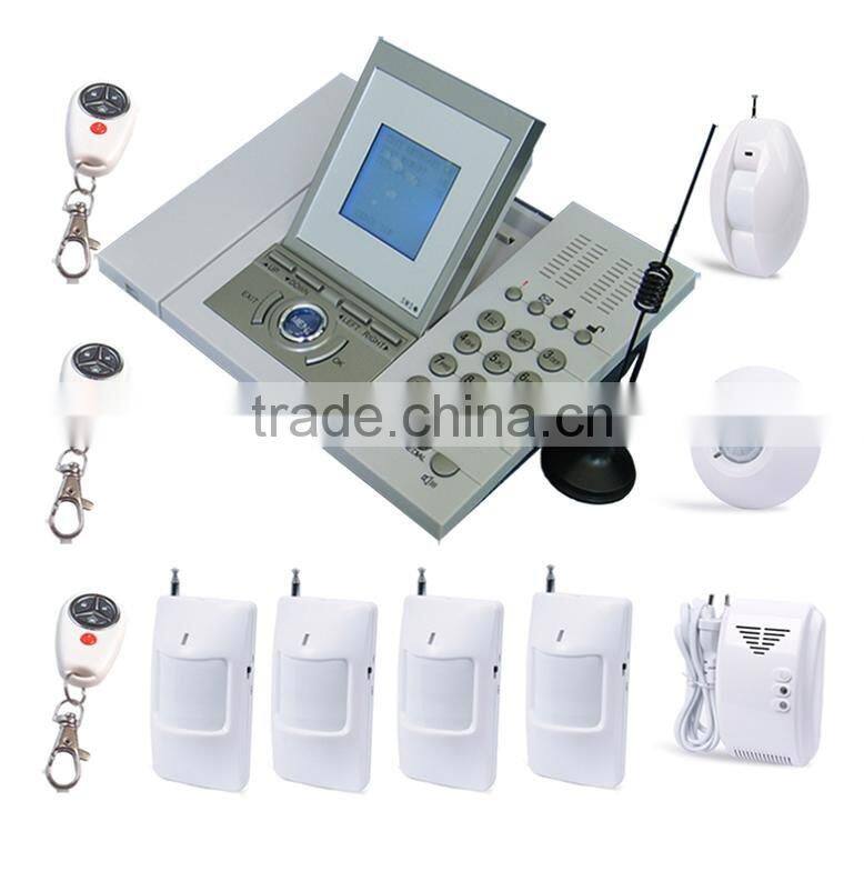 GSM SMS Alarm System 16 wireless zones with LCD screen