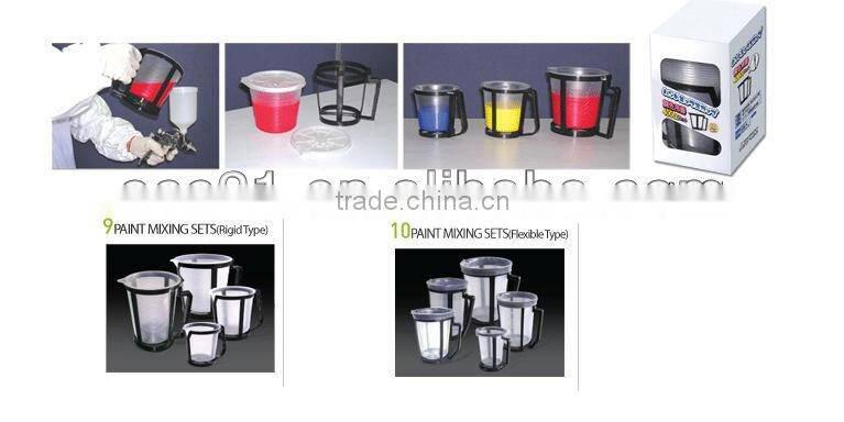 Plastic Mixing Cups with Holder