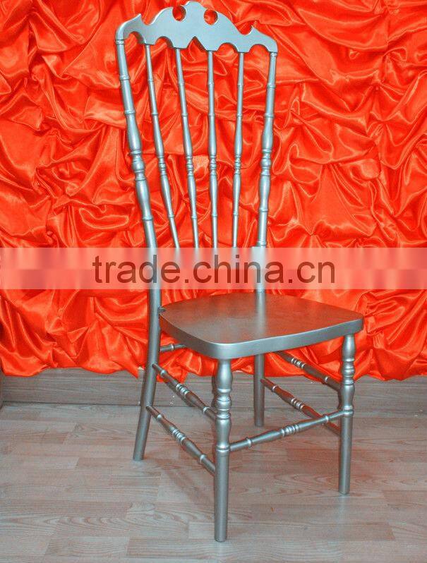 Made from SinoFur stackable wood high back chair