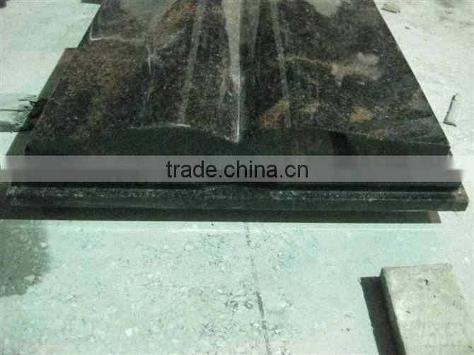 Black unique tombstone design