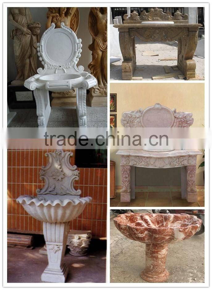 Western Style White Stone Sink Shelf