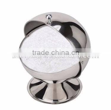 Stainless Steel Spice Jar Condiment Server Sugar Bowl with Rolltop Lid