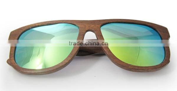 High quality sapele wood-framed lenses sunglasses